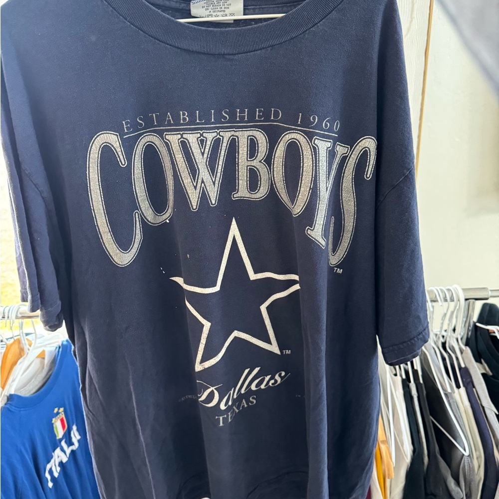 Vintage 90s Dallas Cowboys Navy T-Shirt, established 1960, unisex